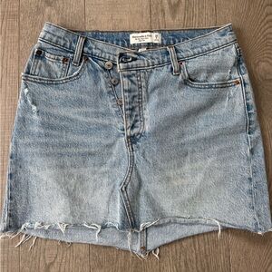 Abercrombie and fitch Denim Button-Up Skirt